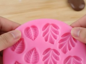 Molde silicona 10 hojas arbol